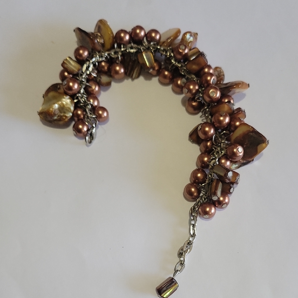 Elegant Brown Pearl Bracelet